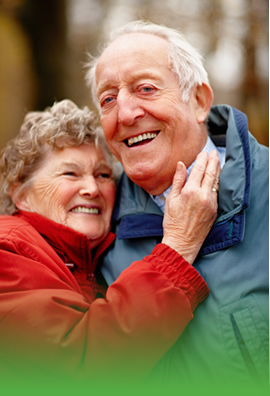 smiling senior couple